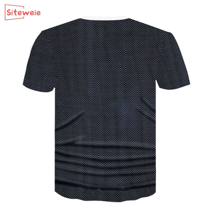 SITEWEIE Summer Preppy Style Homme Hipster Pop Shirt Male T Shirt Harajuku Streetwear 3D Printed TShirt Men Clothes T Shirt G184