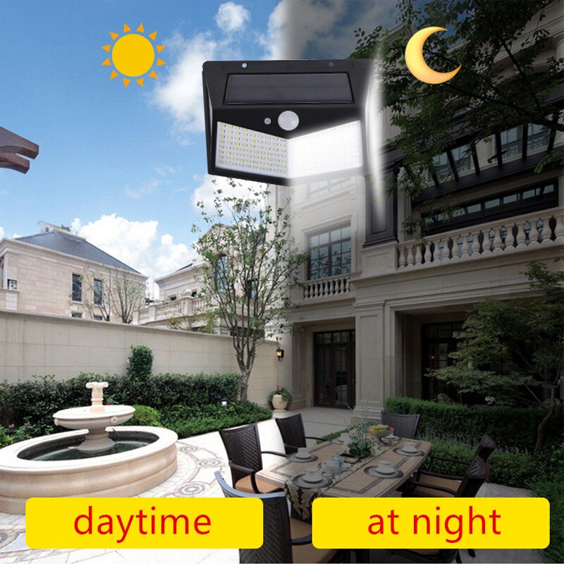 212LED Solar Wandlamp Aangedreven Zonlicht Waterdichte Pir Motion Sensor Outdoor Emergency Lamp Voor Veranda Street Path Verlichting