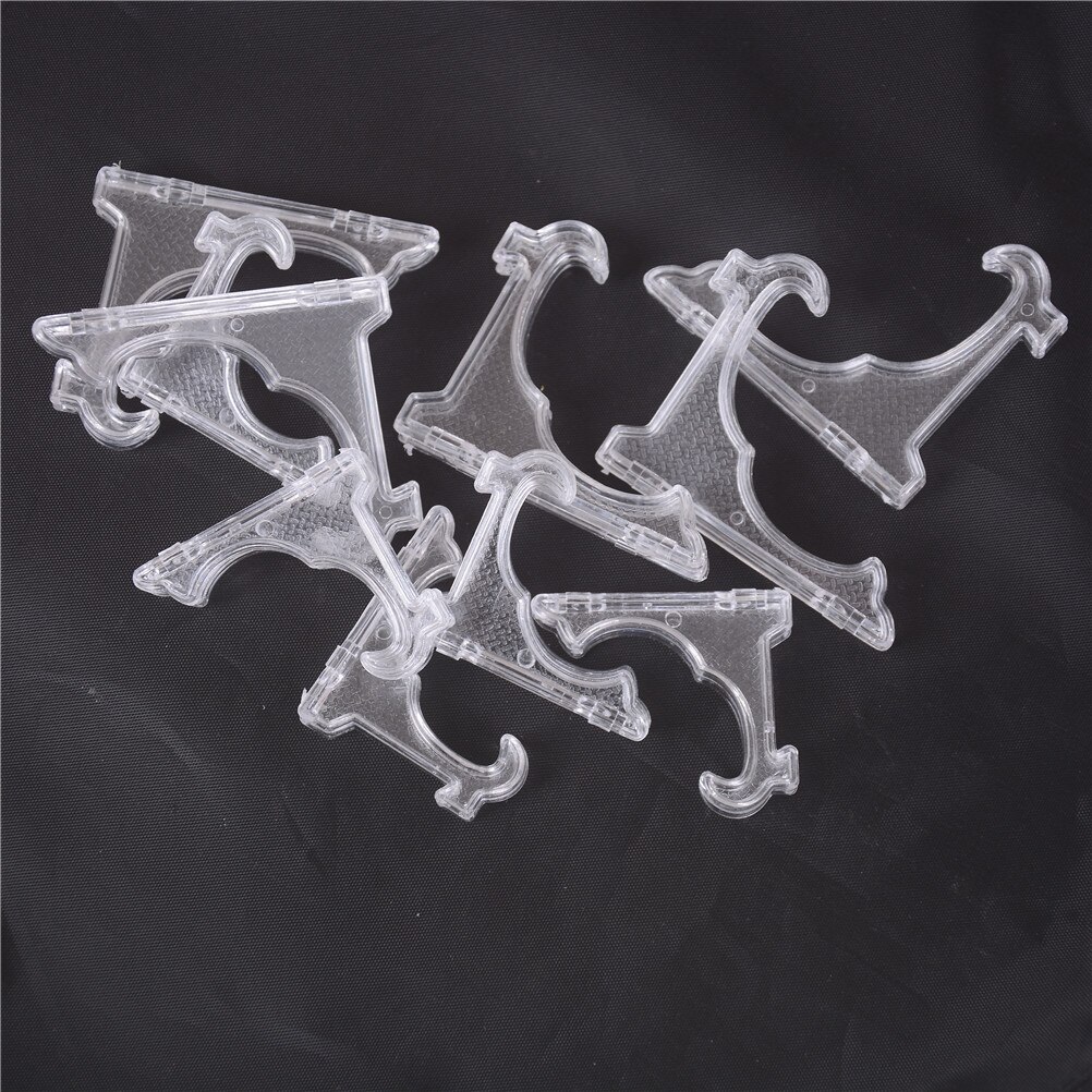 5 stks/partij Mini Clear Plastice Coin Medaille Gem Badge Golf Post Kaart Ezels Coin Display Stand Display Plaat Houders 2 maten