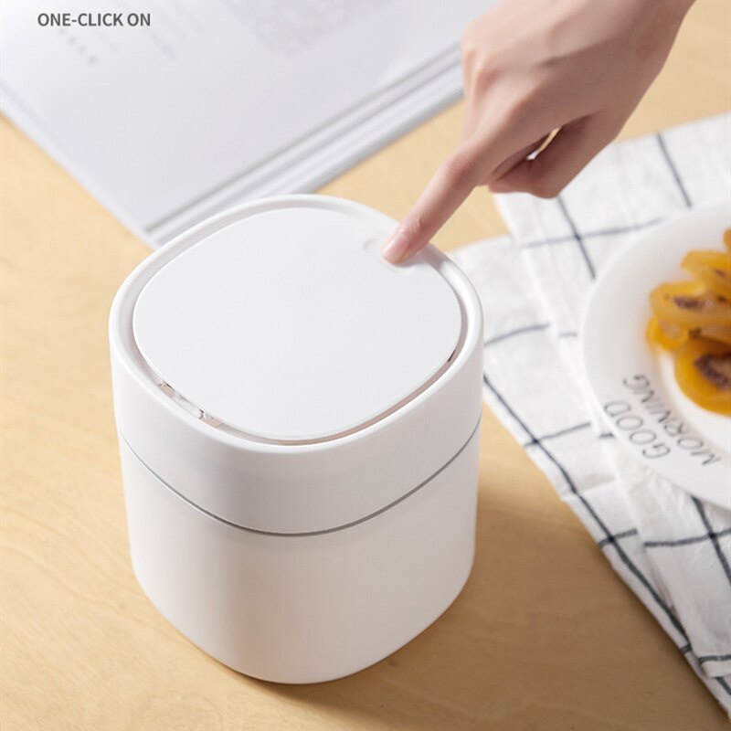 Mini små skraldespande desktop affaldskurv hjemmebord plastik skraldespand kontorartikler skraldespande diverse tøndeboks