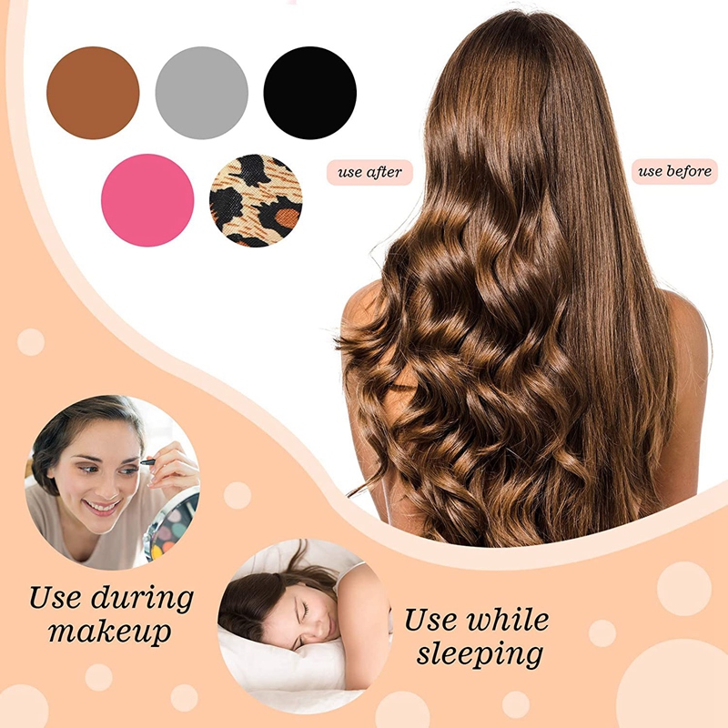 Rulos para el cabello para dormir, varillas flexibles para rizar el cabello, ondulador mágico, sin calor, espiral, flor de pera