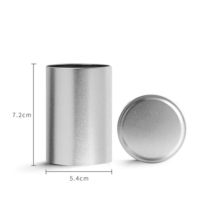 Portable stainless steel tea caddy with lids sealed storage tank travel Tea Boxes tea jar coffee Powder canister spice organizer