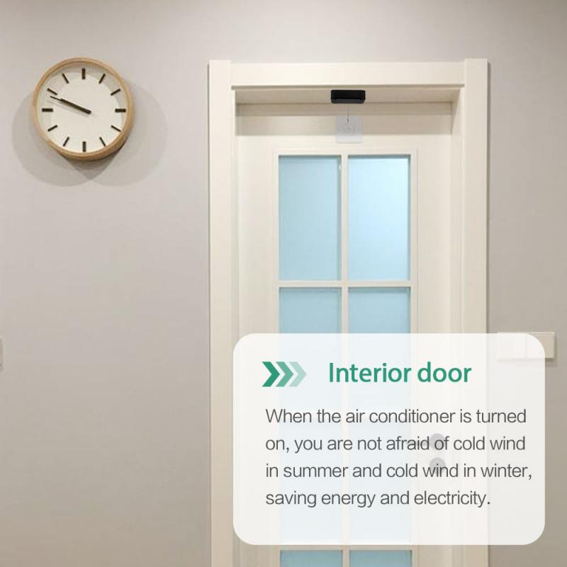 Ferme-porte à capteur automatique sans poinçon, fermeture automatique pour toutes les portes, pratique et Durable, Tension 800g (8N)