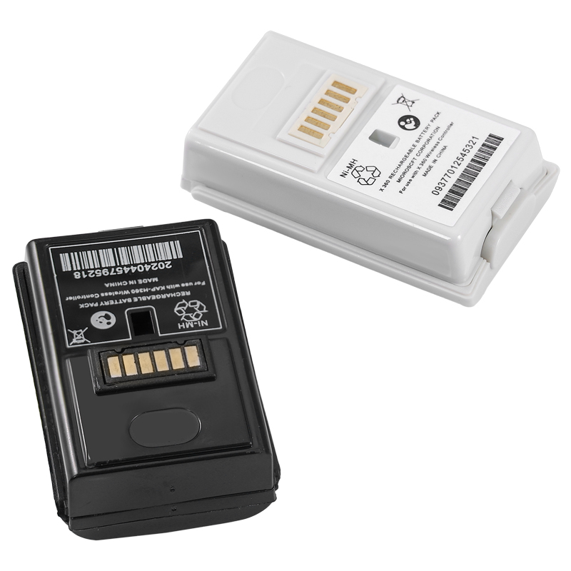 1 set 2 in 1 batteria ricaricabile per gamepad 4800mAh con cavo di ricarica per batteria controller wireless Xbox 360