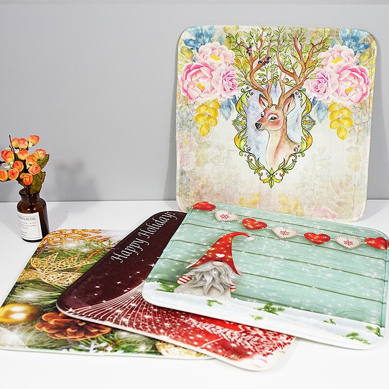 Verdikte flanel + traagschuim auto bank stoel kussen slow rebound stoel kussen keuken antislip badkamermat badmat