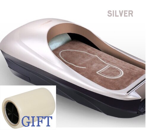 Shoes Machine Automatic Shoe Cover Machine Shoe Polishing Equipment Kit Set Foot for Home Shoes Tool Shoe film Silver: Silver