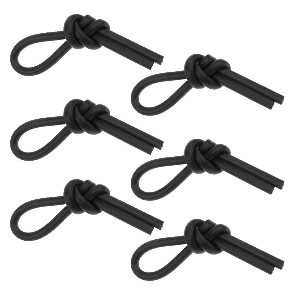 6Pcs String Vibratie Demper Schokdemper Voor Tennis Squash Racquetball: Black