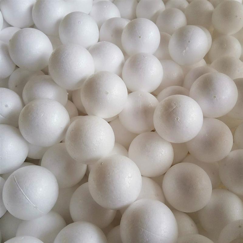 100pcs Foam Ball Useful Solid Polystyrene Foam Balls White Foam Balls Decorative Foam Balls