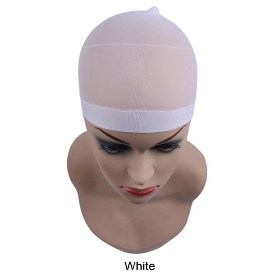 6pcs/(3bag) Hair Mesh Wig Cap Hair Nets Wig Liner Hairnets Snood Glueless Dome Wig Cap Stretchable Elastic Hair Net: white