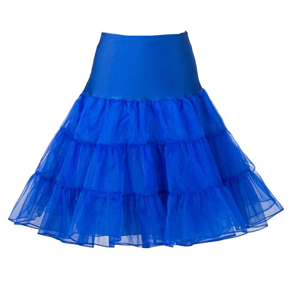 Kort organza underkjole crinoline jupon vintage bryllup brude til brudekjoler underskørt rockabilly tutu