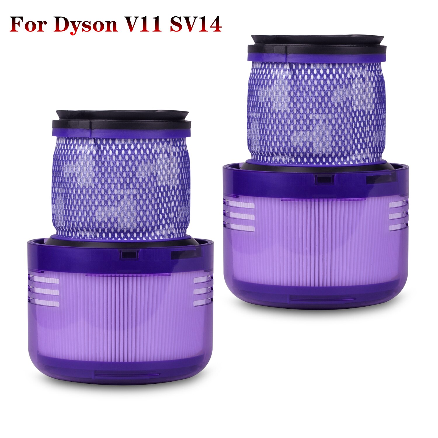 Staubsaugerfilter-ersatzteile kompatibel mit dyson  v11 torque drive  v11 animal  v15 sv14 detect akku-staubsaugern: 2 stck.