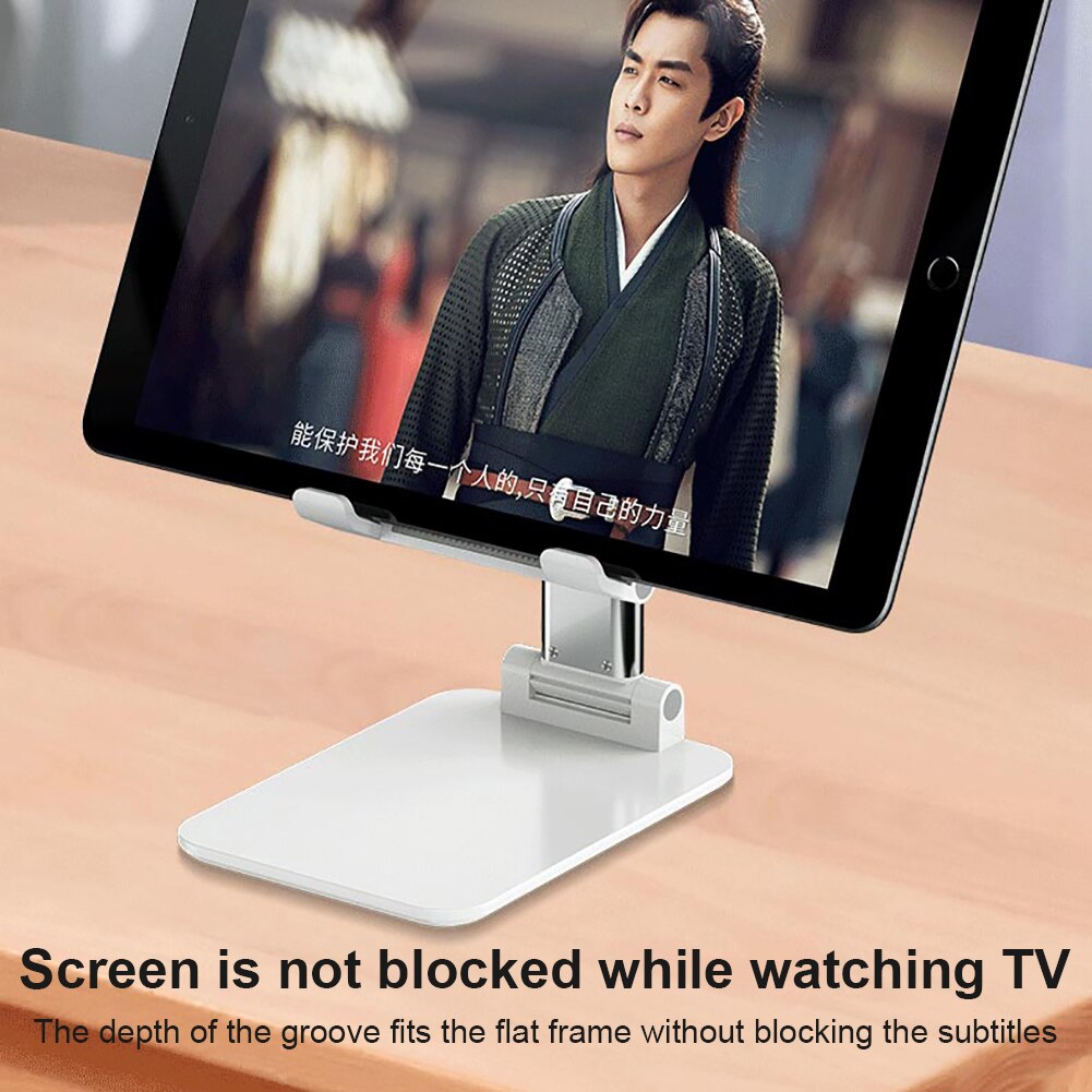 Adjustable Cell Phone Desk Stand Holder Aluminum Desktop Portable Universal Holder Mount Cradle Bracket for Phone Tablet