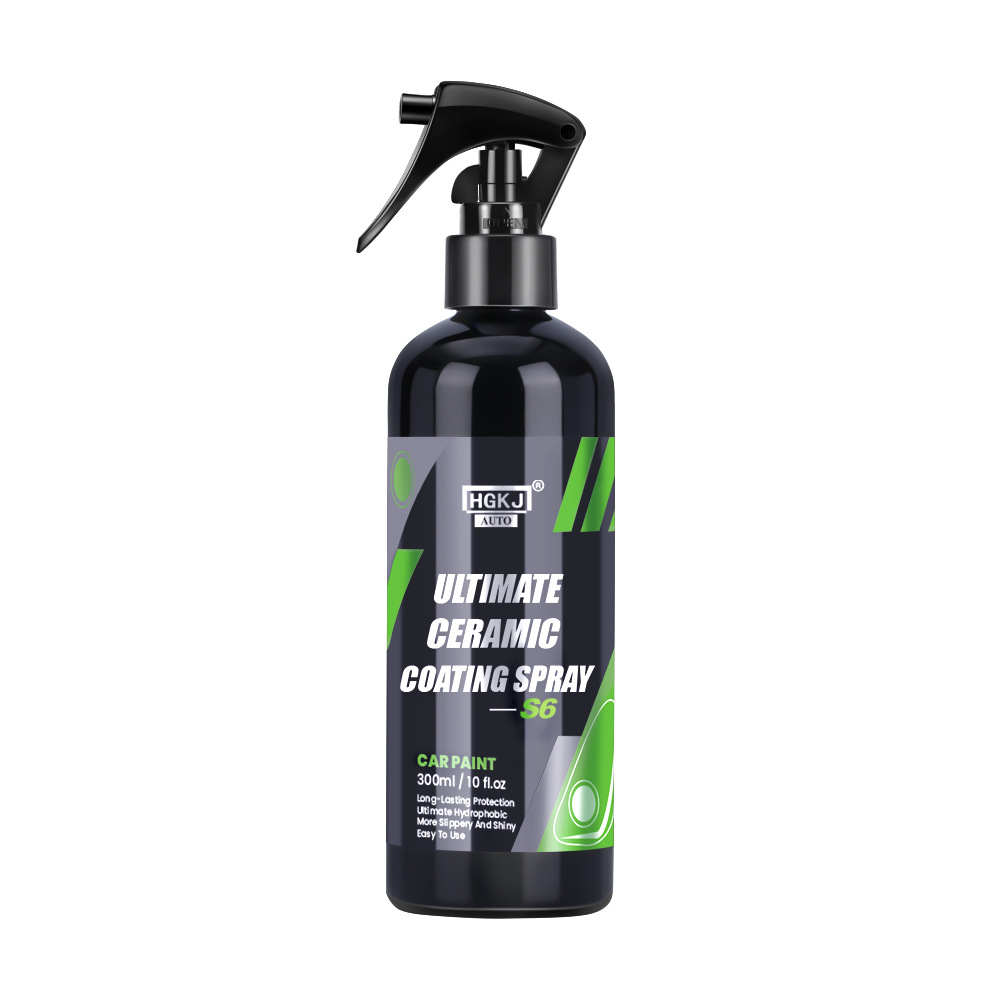 Kit de peinture de revêtement céramique 9H pour voiture, 300/100/50ml, pâte à polir, produits Nano, hydrophobe, couche rapide, cire liquide, HGKJ: AUTO-S6-300ml