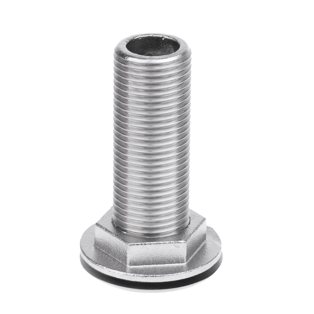 Boat Thru Hull Fitting Drain Straight Threaded Connector Pump Plumbing Hose Water Sports Canoeing Kayaking