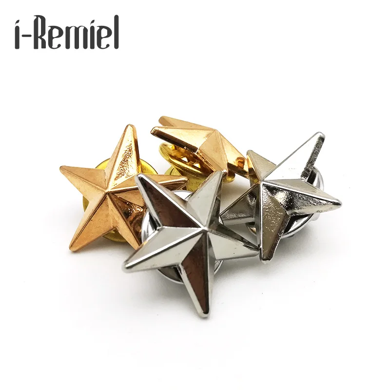Broches offre spéciale véritable broche Hijab broches haut de gamme broche Badge petite étoile pour et chemisiers cinq branches Couples bijoux