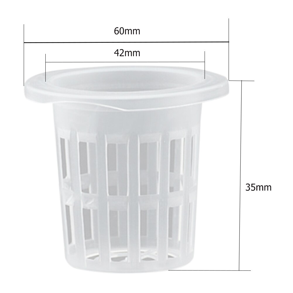 50pcs Hydroponic Colonization Mesh Pot Plant Grow Pots Hydroponic Aeroponic Planting Grow Clone Nursery Plant Soilless Basket: Type 45