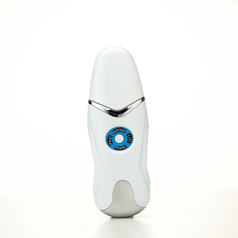 Mini Oplaadbare Ultrasone Gezichtsreiniger Microcurrents Draagbare Apparaat Rimpel Verwijderen Pore Cleaner Elektrische Machine Cosmeti: WHITE