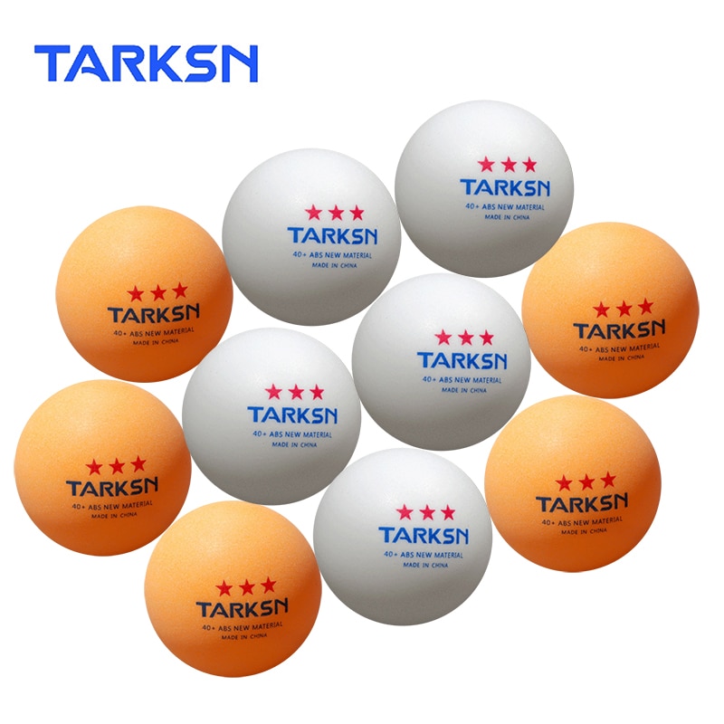 TARKSN – balles de Tennis de Table 3 étoiles en matériau ABS, 40 + mm, en plastique, 50 pièces
