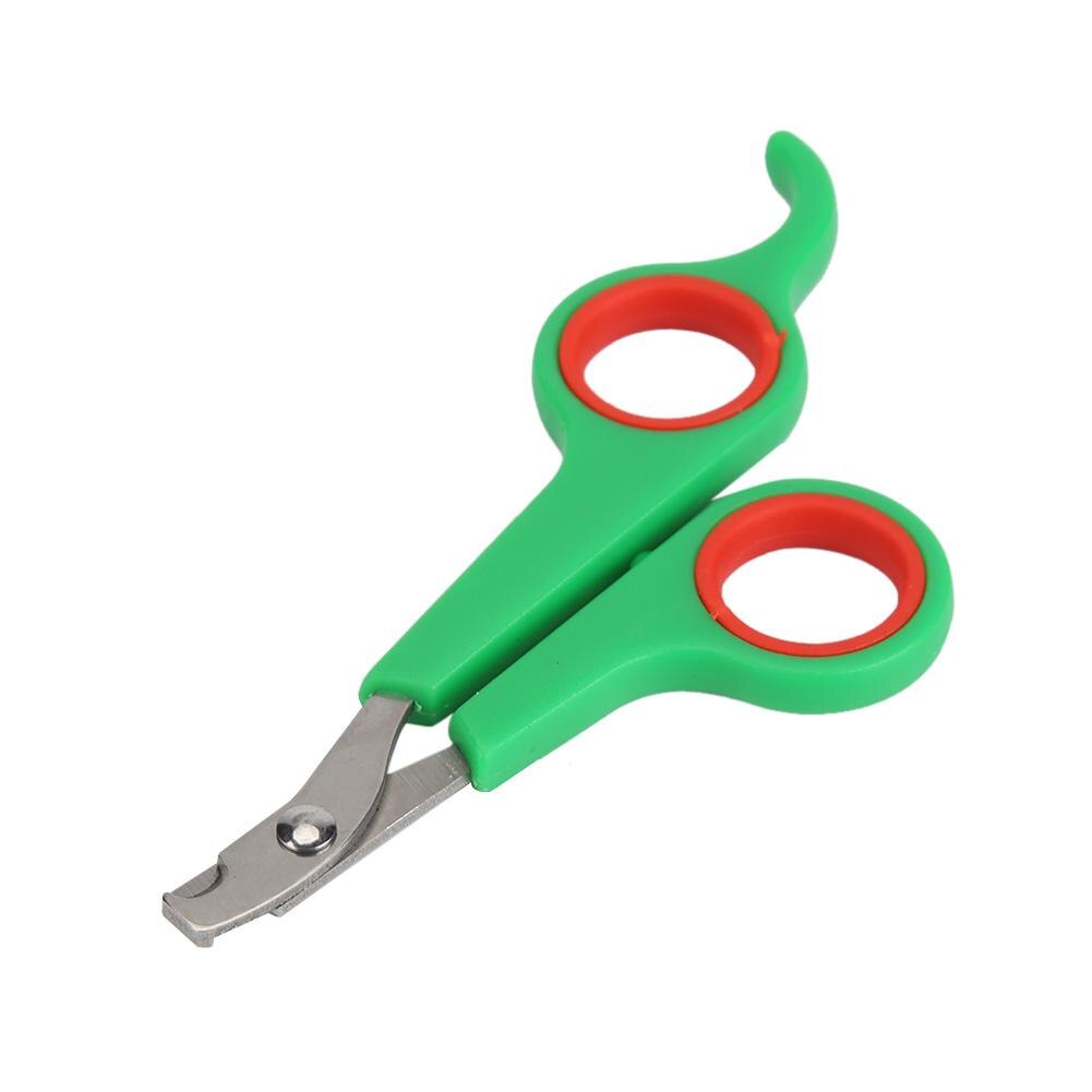 Pet Nail Toe Clipper Scissors Pets Safety Nail Cutter Stainless Steel Pet Dog Cat Claw Grooming Trimmer Nailclipper: Green