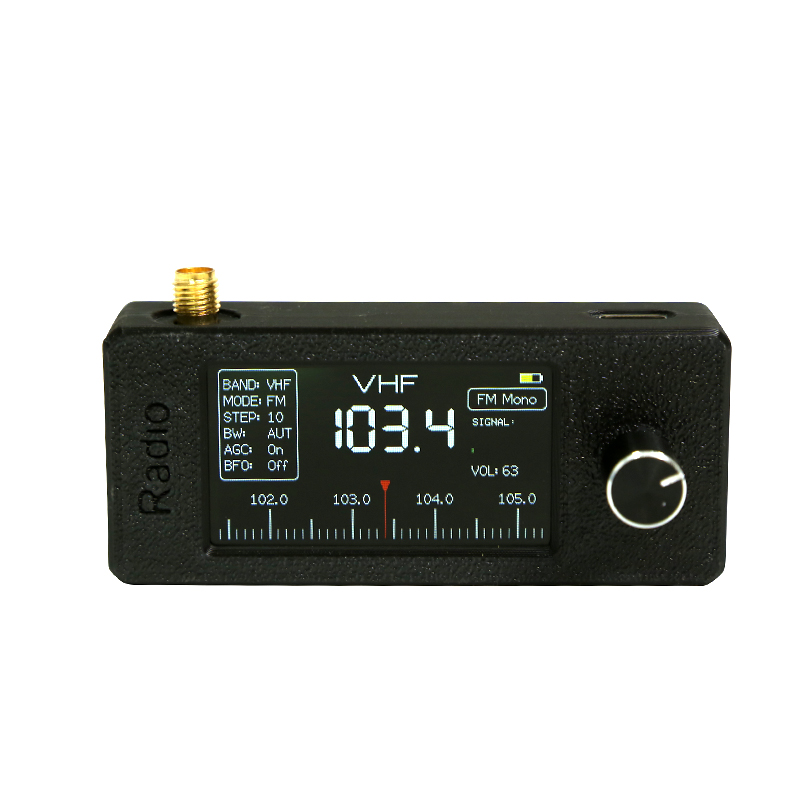V2 -versjon ats-mini 2 si4732 0.5-108 mhz lomme-ssb miniradio lsb usb am fm allband radiomottaker esp -32-s3 bb antenne