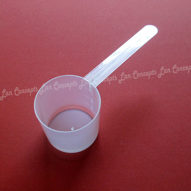 50 Stks/partij 30 Gram Plastic Scoop 60 Ml Hdpe Maatlepel 30G Meten Lepels Met Weegschalen-Doorschijnendheid