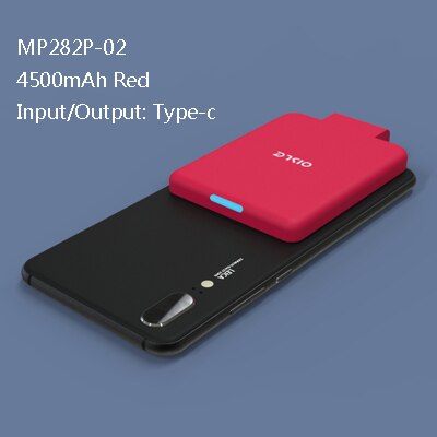 OISLE 4500mah tipo-C de batería portátil estuche de carga para google pixel 4/4a/4XL/3/3XL/2 Mini banco de potencia de batería externa trasera caso: type-c RED
