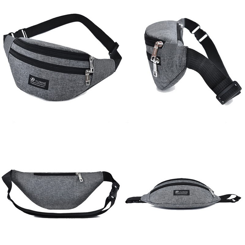 Riñonera a la para hombre y mujer, bolso informal con cinturón grande, bolso de viaje para teléfono, bolso cruzado para el pecho