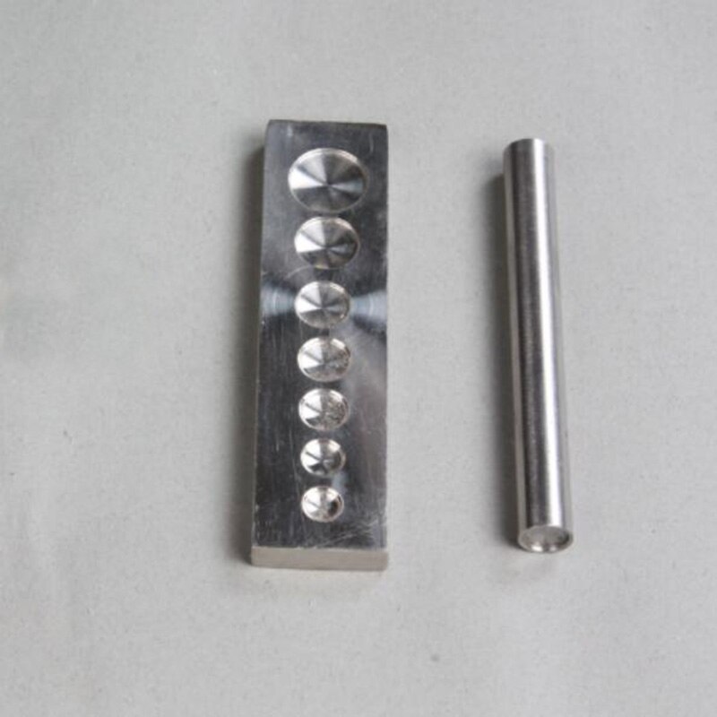 Double Cap Leather Rivet Rapid Setter Tool Kit & Steel Anvil Die Rivet Installation Tool-9 Sizes Available (Up to Your Choice): 10mm-with REC base