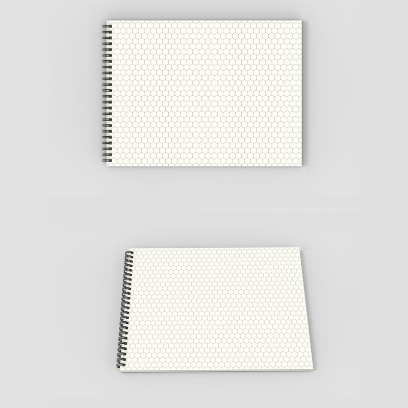 Hexagonal Graph Rule Paper Notebook for Organic and Bio Chemistry: Graph Notebooke Lab Book Graph and Lined Spiral Notebook