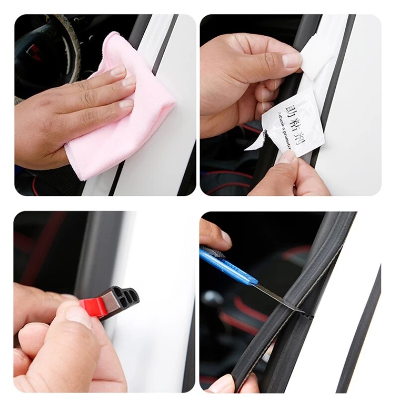 Rubber for Car Seal Strip Auto Protector Sealing Strips Car Door Rubber Seals Car Door Trunk Hood Sealant Sound Insulation