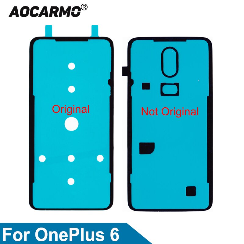 Aocarmo Achterdeur Batterij Cover Sticker Lijm Tape Voor Oneplus 6 1 + 6 Vervanging