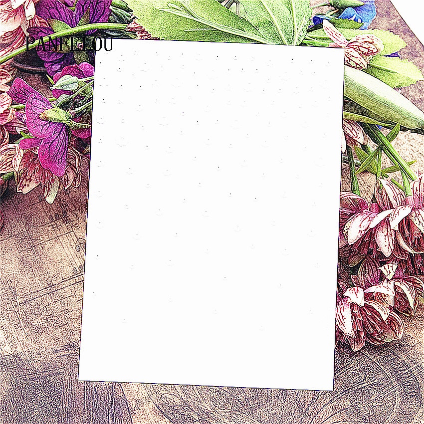 plastic clock template small flower craft card making paper card album wedding decoration Embossing folders