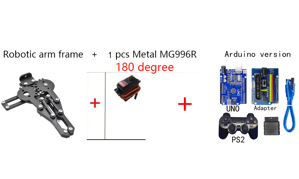 Roboter Klauen greifer Metall Manipulator Klemme Roboterarm für Arduino Roboter DIY Bausatz mg996r mechanische Greifer Servo Regler Roboter: dunkel khaki