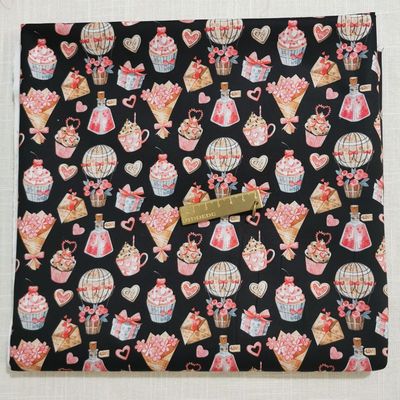 110cm brede matematiske fysik bomuldsstof blomster digital trykt stof patchwork syemateriale diy kjole skjorte tøj: Nr. .7