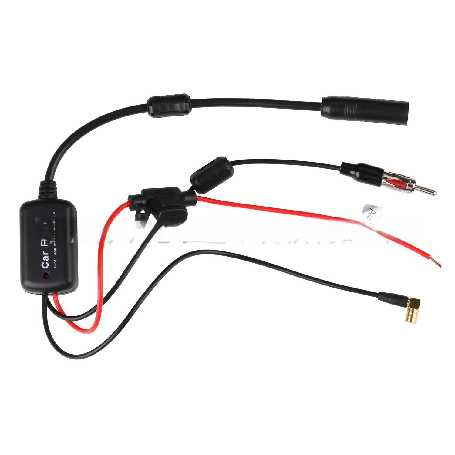 tupfen/FM/bin Radio antennen Signal verstärker 12V aktiv gewinnen Verstärker FM Auto antennen verstärker