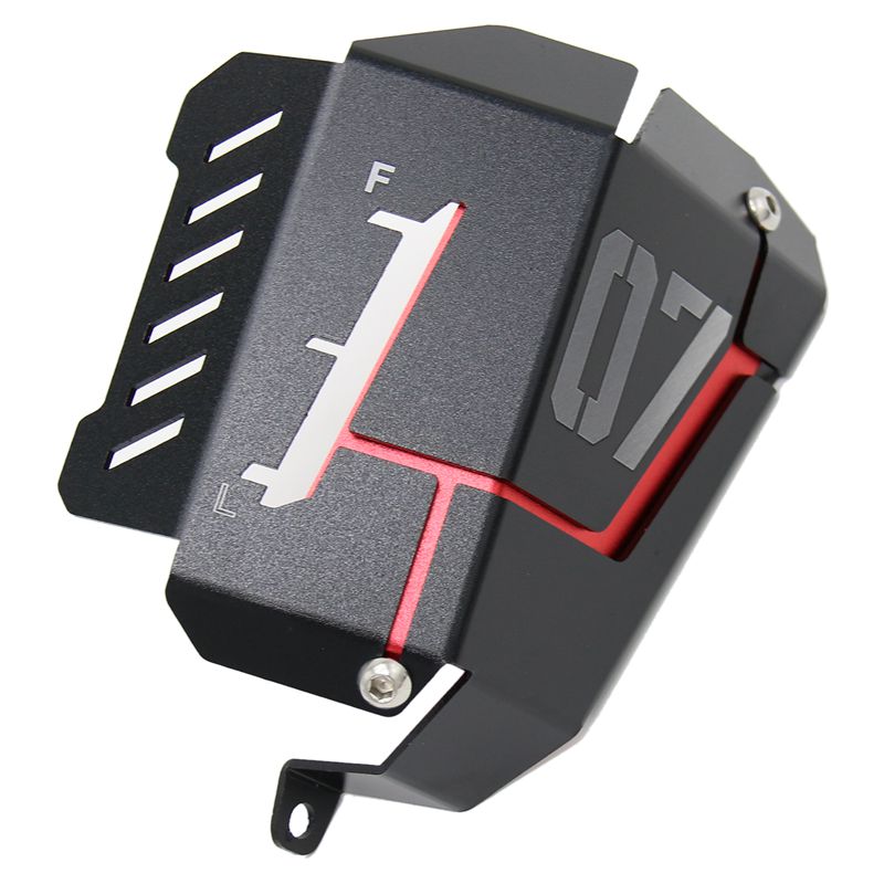 Moto Mt07 Fz07 réservoir de récupération de liquide de refroidissement couverture de blindage pour Yamaha Mt-07 Fz-07 Mt 07 Fz 07: Black