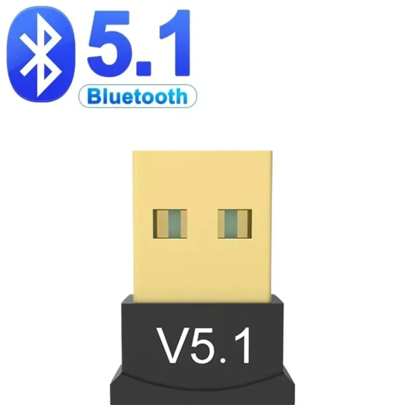 USB Bluetooth adapter Wireless Bluetooth adapter 5.3/5.1/5.0 for PC laptop wireless speaker audio receiver USB transmitter: Red