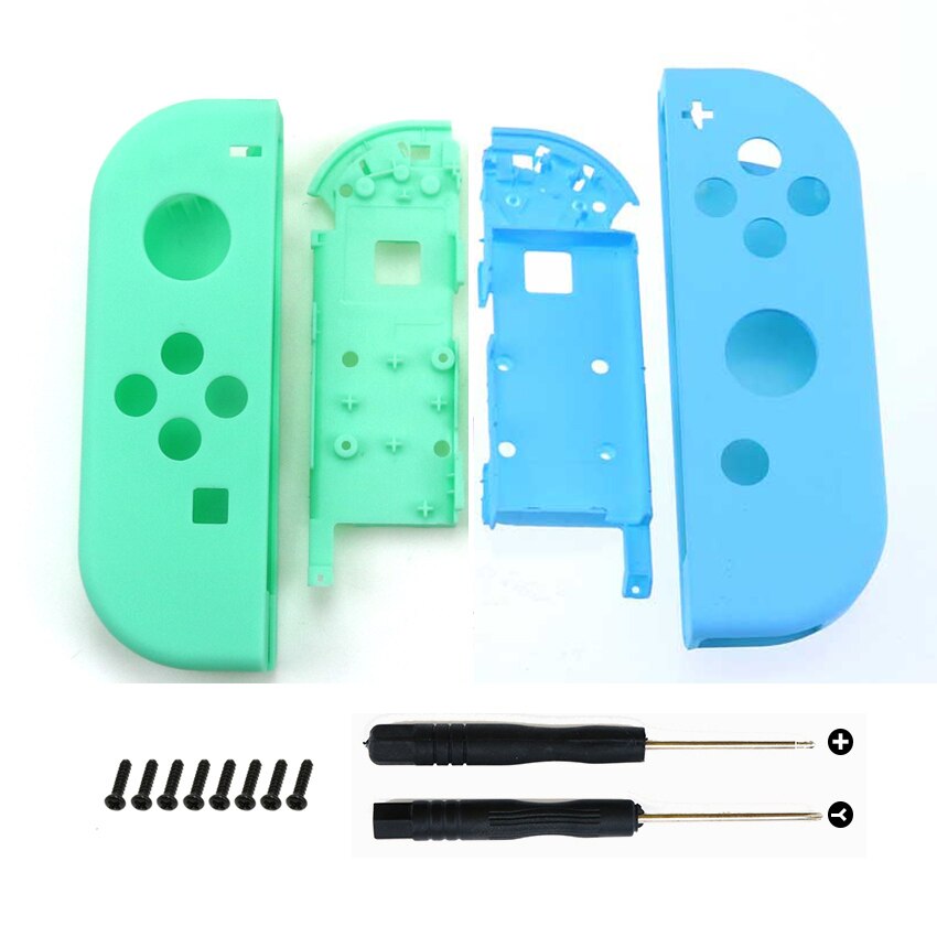 JCD-carcasa de repuesto para mando de switch NS, carcasa de repuesto para JoyCons NS NX, con tornillo: XC