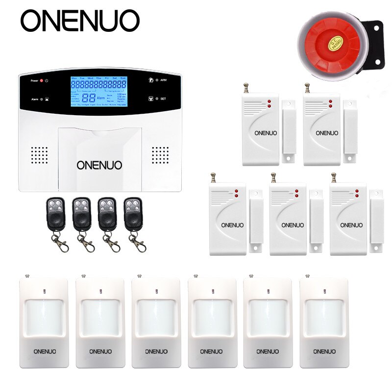 Wireless Home Security System Remote Control Intelligent Voice Prompt House Business GSM Burglar Alarm Auto Dial
