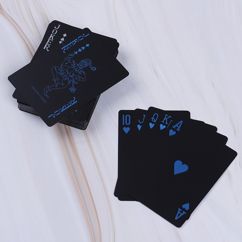 Waterdichte PVC Plastic Speelkaarten Set Trend 54 stuks Deck Poker Klassieke Goocheltrucs Tool Magic Box-verpakt