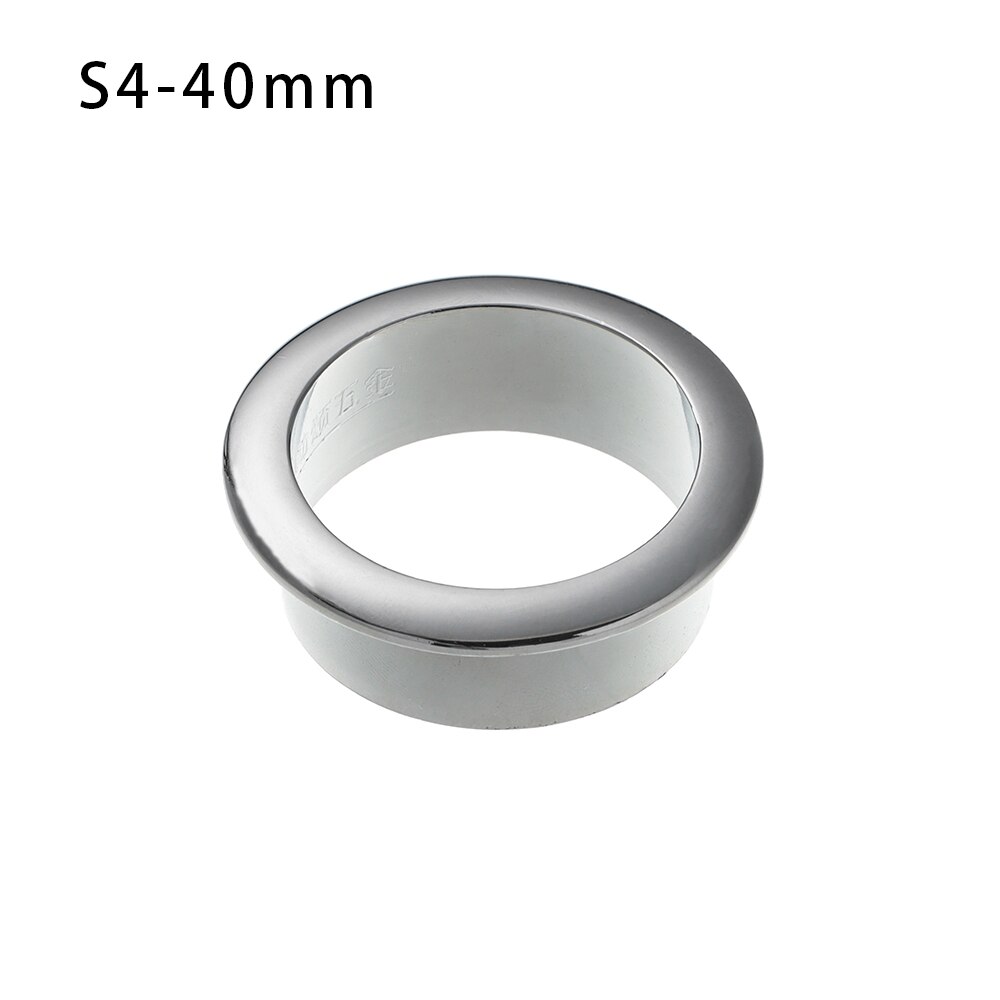 Computer Desk Cable Grommets Wire Hole Cover Cabinet Vent Hole Decor Plug Cable Outlet Port Furniture Hardware Line Organizer: 40mm silver