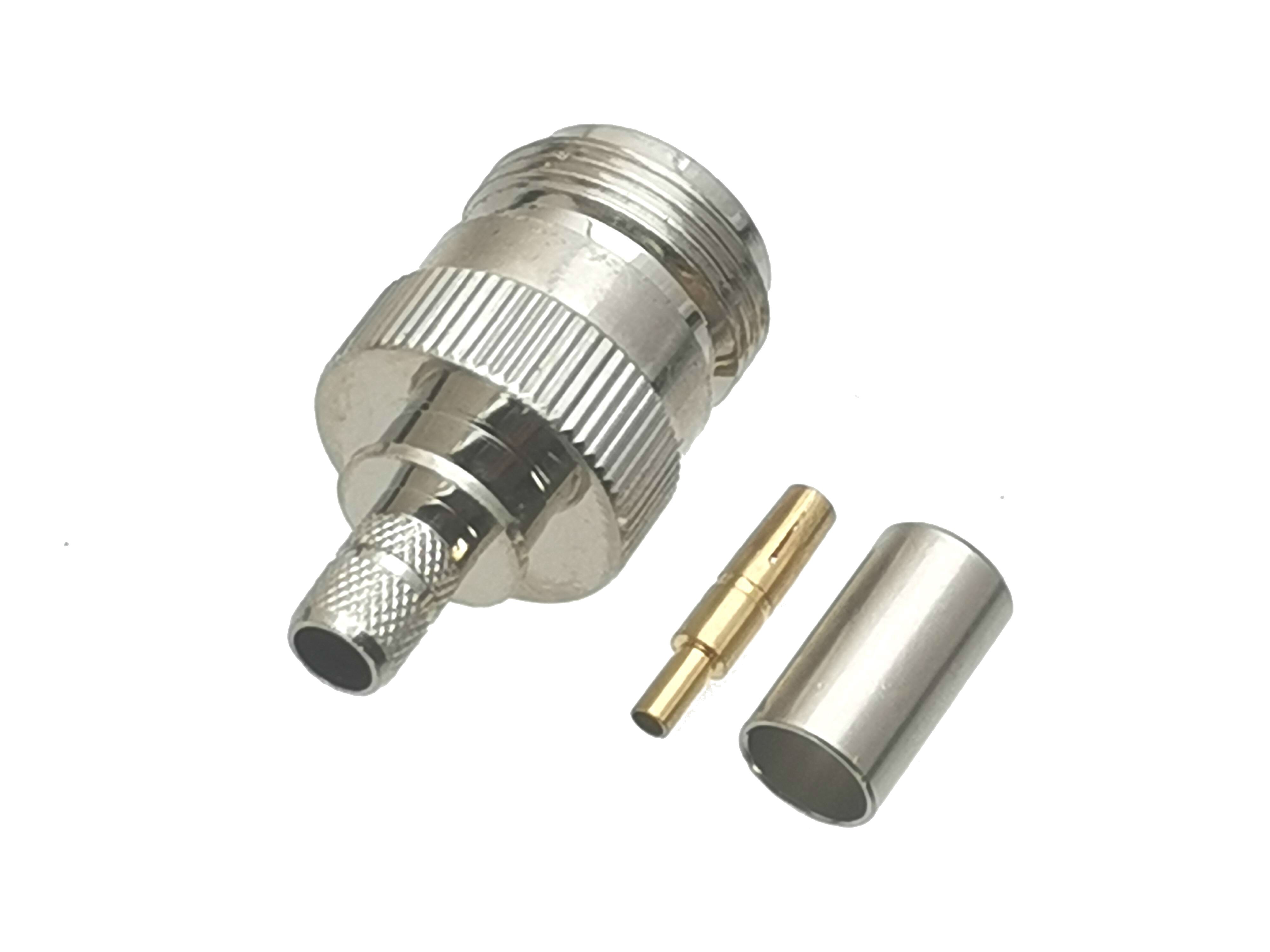 1Pcs Connector N Female Jack Crimp RG8X RG-8X LMR240 Cable RF Adapter Coaxial High Quanlity