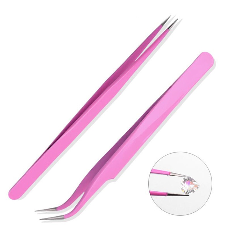 Resin Spoon Tweezers Pick-Up Poke Needle Spoon Tools Set Nail Art Tools Tweezers for Silicone UV Epoxy Resin Mold Clay Craft DIY