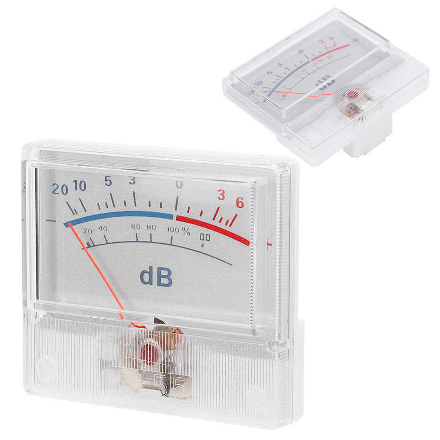 VU meter header high VU meter header P - 55 ‑20 - 6dB power amplifier DB meter with pointer dial suitable for DIY recording