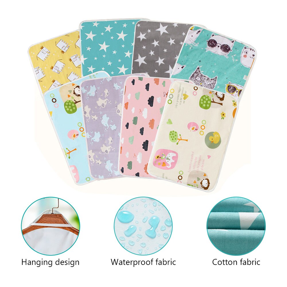 Reusable Baby Diaper Changing Foldable Washable Cover Travel Pad Mattress Cover Infants Portable Waterproof Floor Mats Cushion