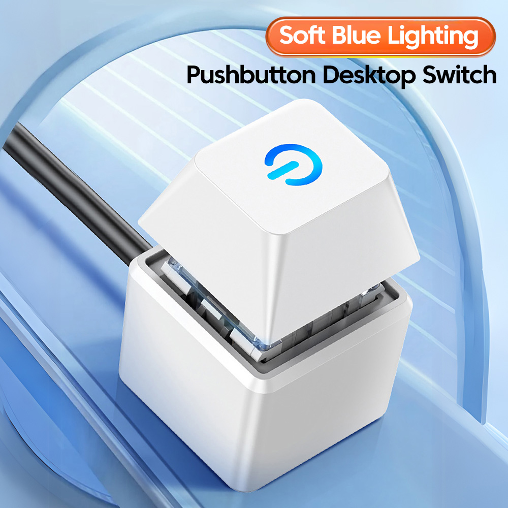 Interrupteur d'alimentation pour ordinateur de bureau, 1.8M, avec lumières LED, carte mère PC, démarrage externe, bouton marche/arrêt, câble d'extension pour la maison