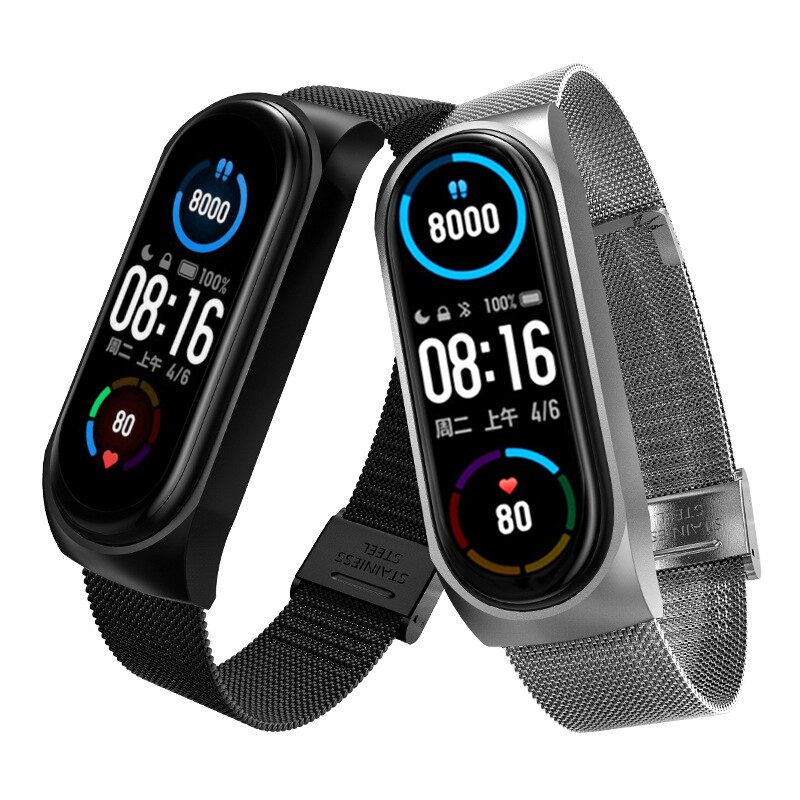 Edelstahl Strap Für Xiaomi Mi Band 3 4 5 6 Smart Uhr Handgelenk M3 M4 Armband Für MiBand 6 5 4 3 Miband Strap Ersatz