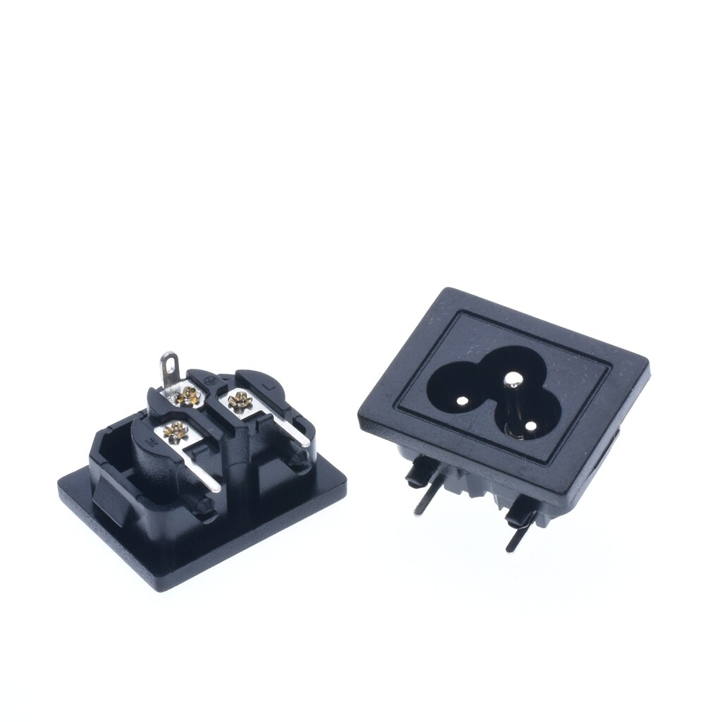 IEC 320 connector C6 CE ROHS ac power socket 250V 2.5A