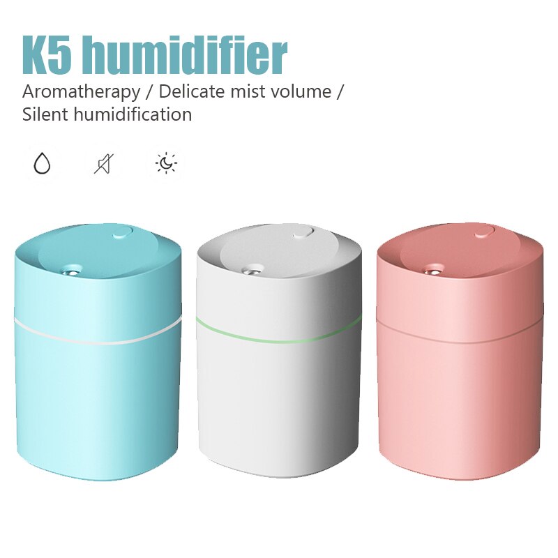 Mini Air Humidifer Aroma Essential Oil Diffuser With Romantic Lamp USB Mist Maker Aromatherapy Humidifiers For Home Car