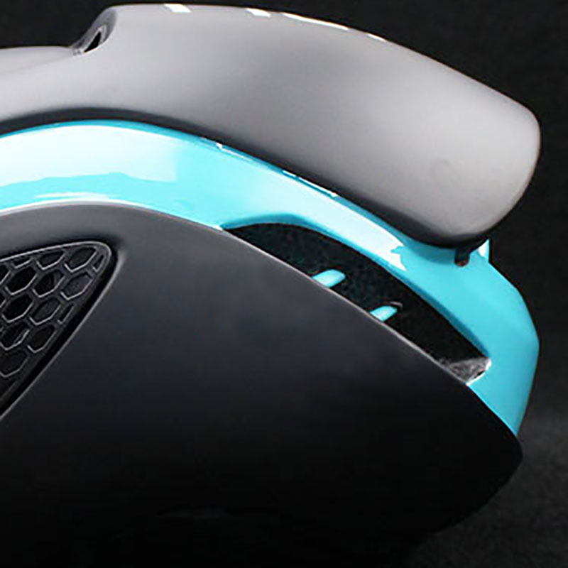 Casco de bicicleta Aero TT de 300g, casco de seguridad para deportes de bicicleta de carretera, casco de prueba de tiempo en molde para carreras para hombres: M / Azul cielo